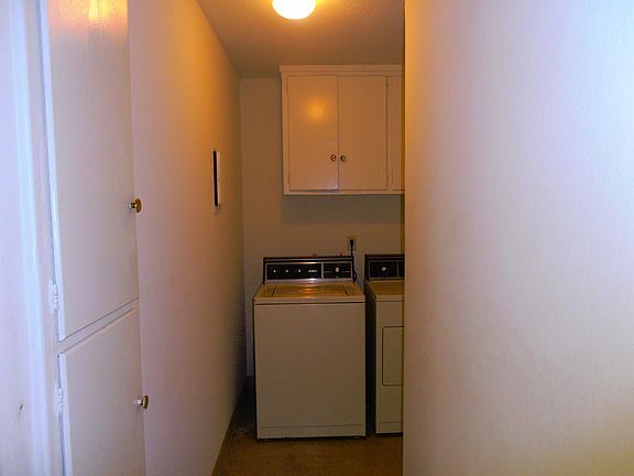 full size washer and dryer provided