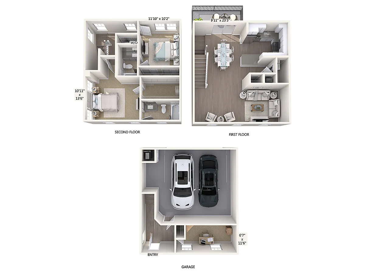 Floor plan B3TD
