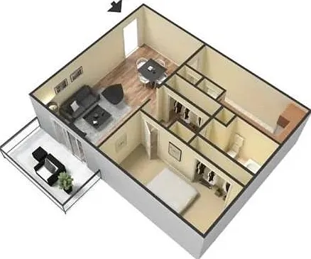 1 BR, 1 Ba 1 BR, 1 Ba