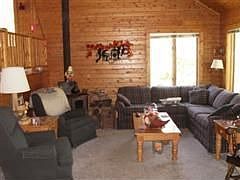 Living room with T & G.