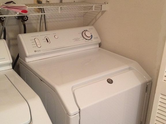 Upstairs washer-dryer area