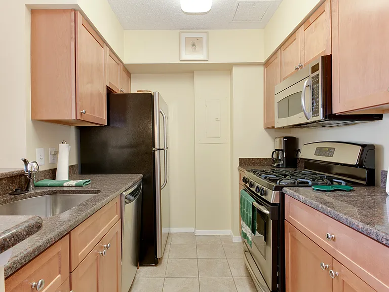 Bright, open kitchen.