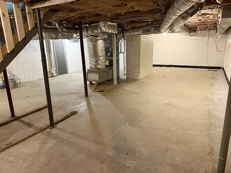 Large, climate-controlled basement for storage