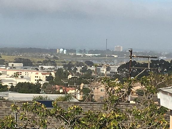 beautiful view of SeaWorld, Mission Bay and Pacific Ocean from the front steps.