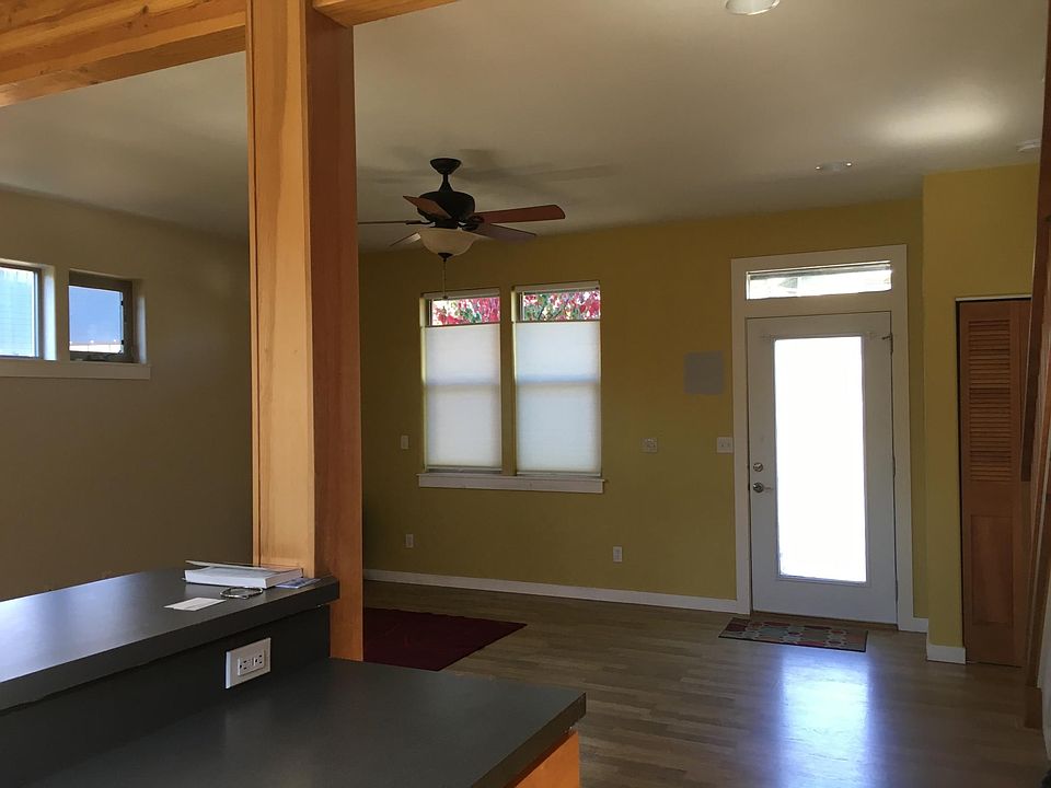 Open living / dining / kitchen space