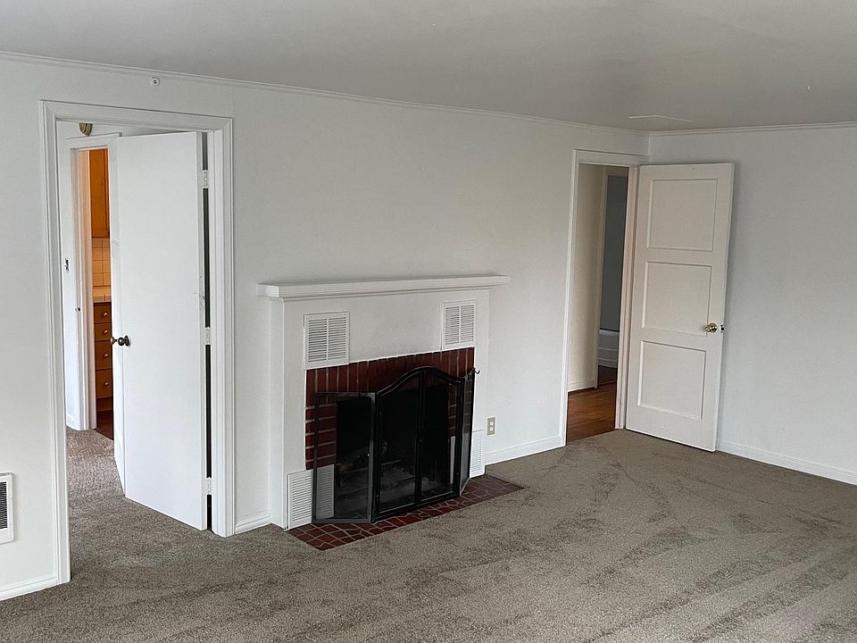 Living room and fireplace