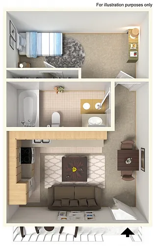 Floor plan Studio