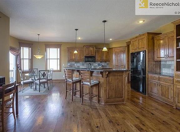 Beautiful hardwoods, open kitchen area