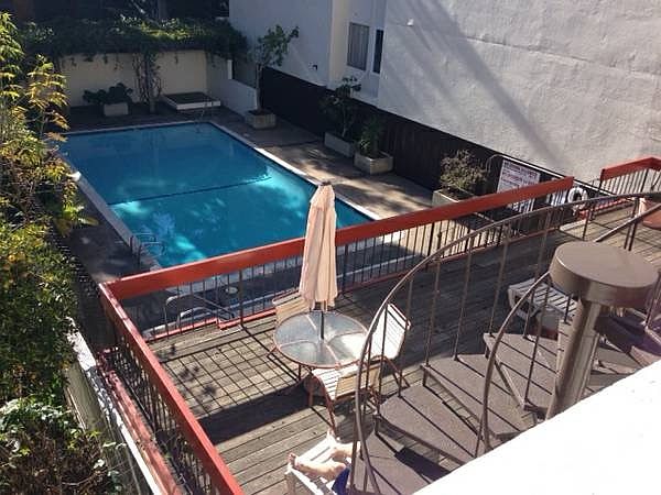 Long pool heated year-round