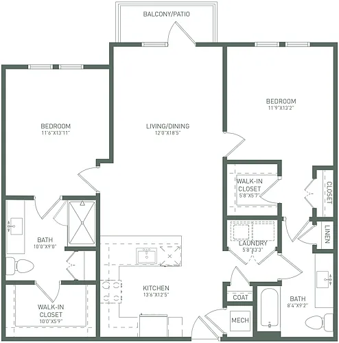 Floor plan 2X2