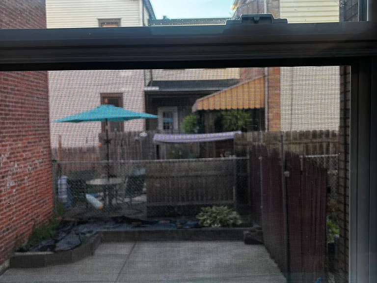 View of outdoor space from the kitchen
