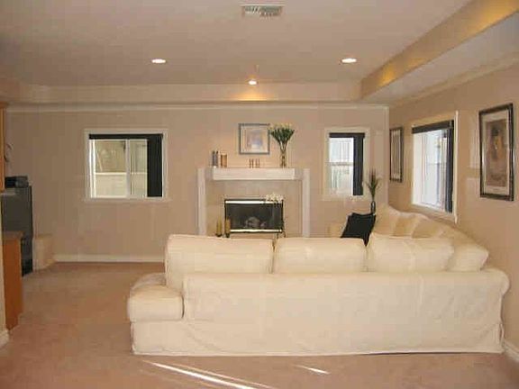 Family room with fireplace