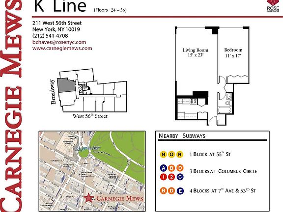2nd image of 211 W 56th St APT 34K
