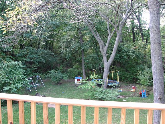 view from the deck/backyard