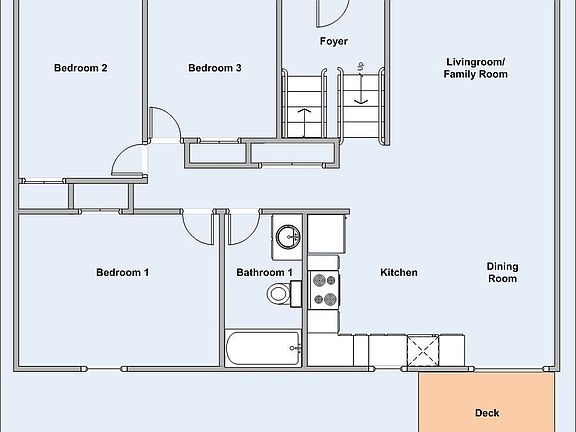 Upstairs floor plan