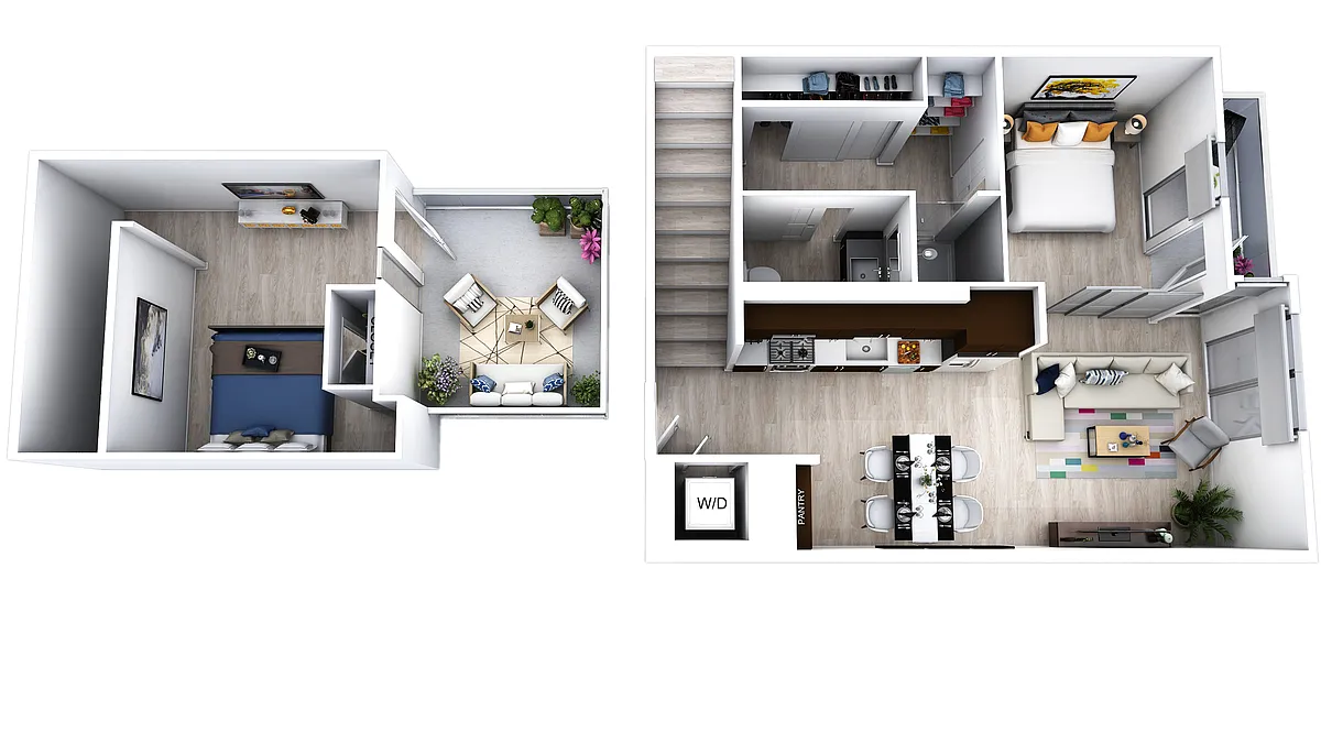 Floor plan Caroline Loft w/ Den