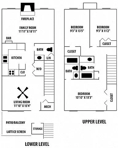 Floor plan The Winchester - Townhome