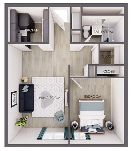 Floor plan One Bedroom