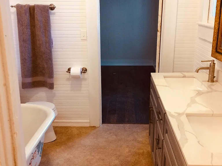 master bath original clawfoot tub