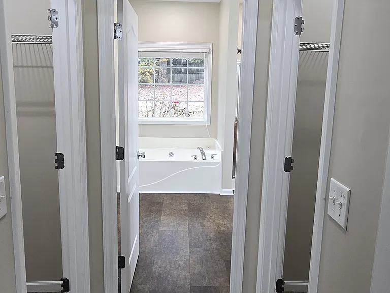 Double walk in closets
