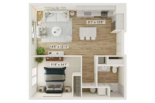 Floor plan The Warhol