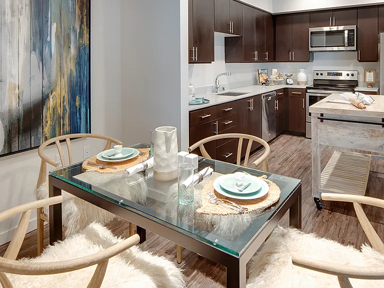 Movable island in upscale kitchen | 787 The Alameda Apartments | Apartments for rent in San Jose, CA