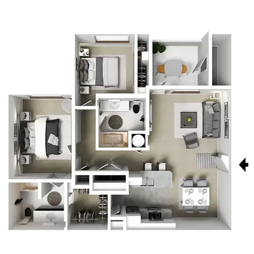 Floor plan 2 X 2