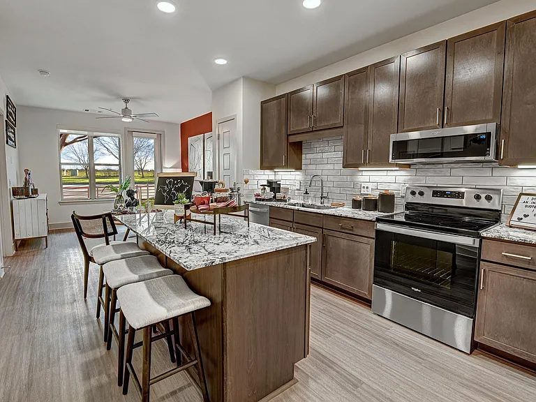 Espresso Cabinetry with Under Cabinet Lighting