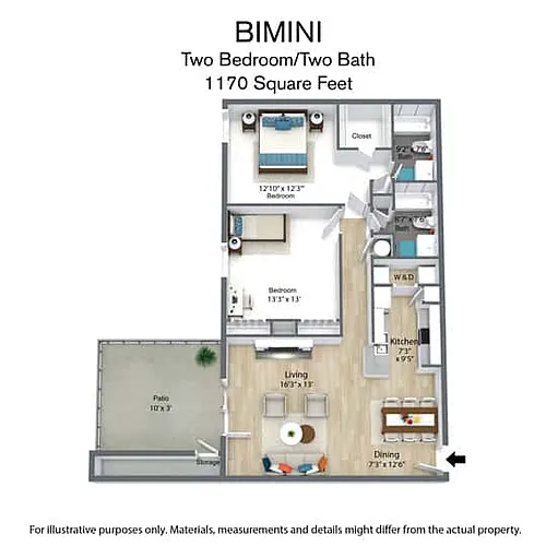 Floor plan Bimini
