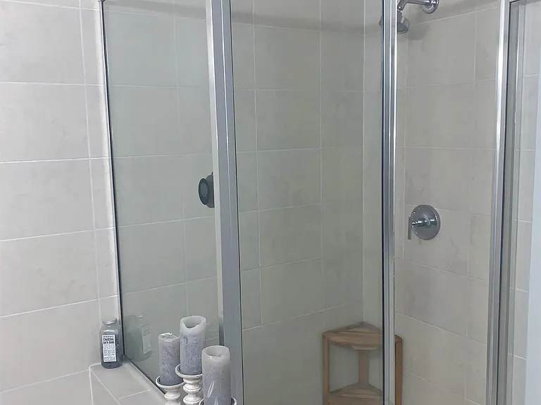 Walk in shower in Master Bedroom