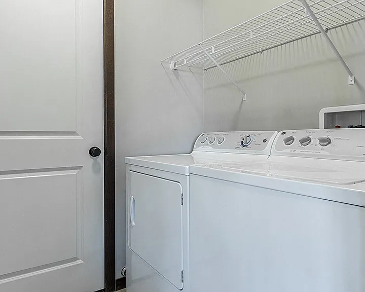 Washers and dryers are included with every apartment home.
