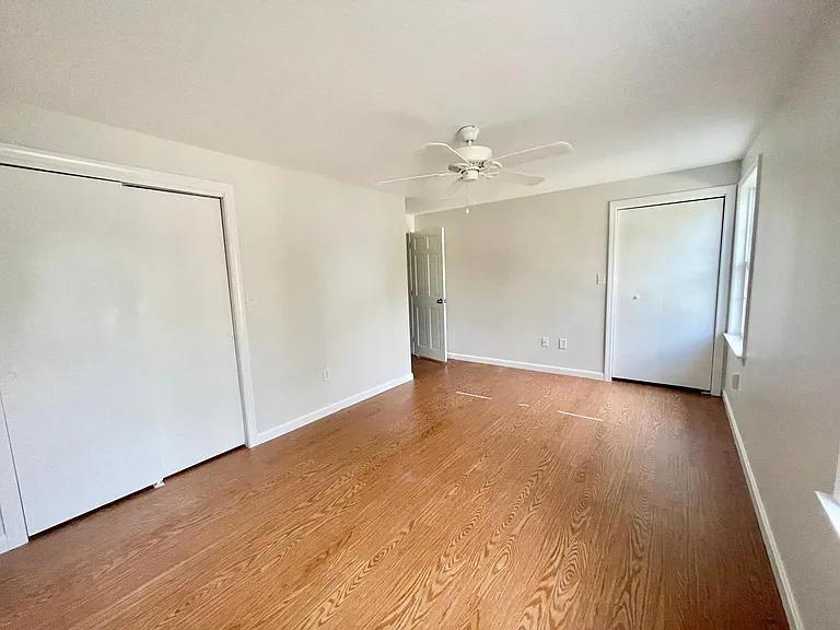 Large primary bedroom with 2 closets