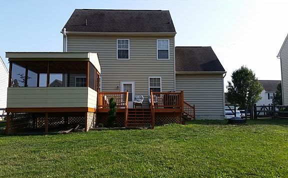 Rear exterior of home