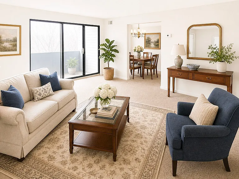 2-Bedroom - Living Room (Staged)