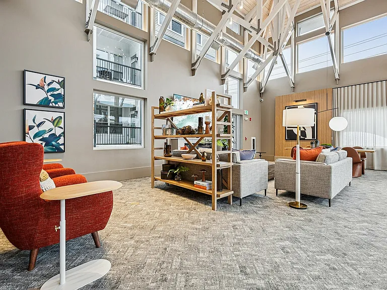 Experience the elegance and openness of this finely decorated lounge space.