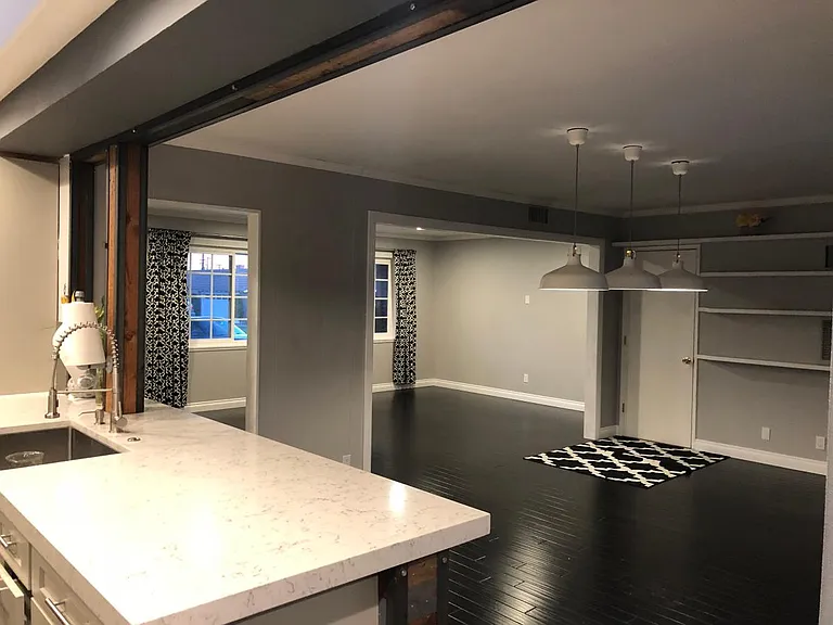 Open concept floor plan