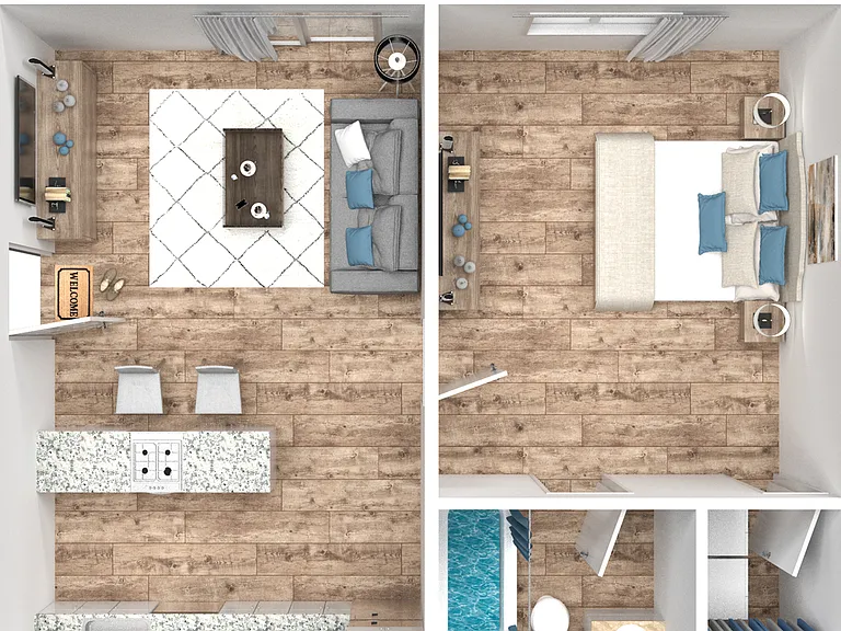 1 Bedroom 1 Bath 1 Bedroom 1 Bath