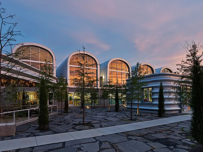 View of the front of the complex