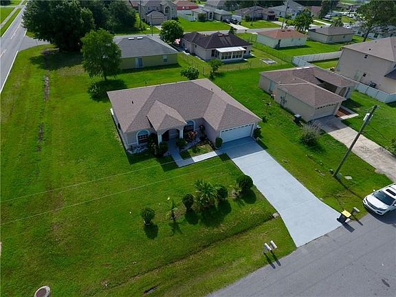 Aerial showing large yard !!  New roof installed 2017!!!