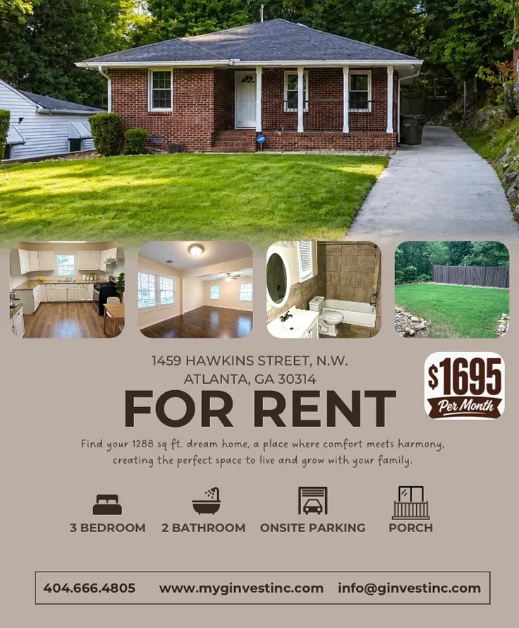 3 bed, 1288 sqft, $1,695 — Photo 1