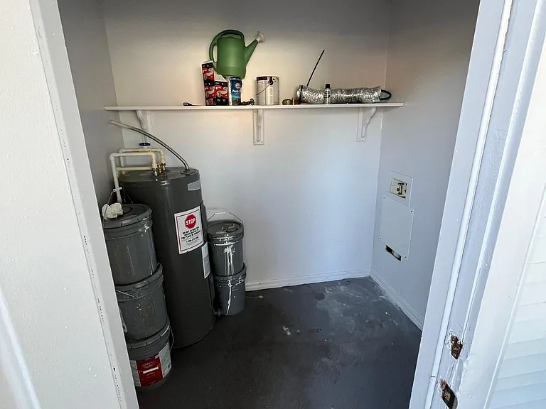 Laundry Room and Storage located in Carport - Tenant must provide own Washer & Dryer