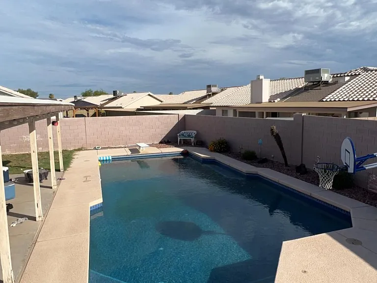 Tile diving pool, pool service included
