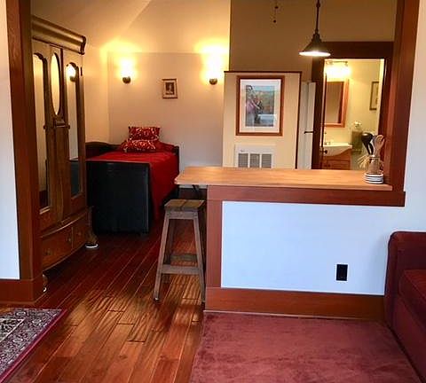 Bedroom area & armoire