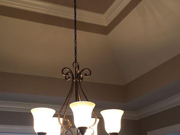 Triple tray in dining room 