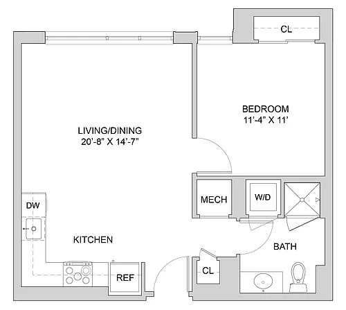 Floor plan 1 Bed_1 Bath-A2_1BR_F