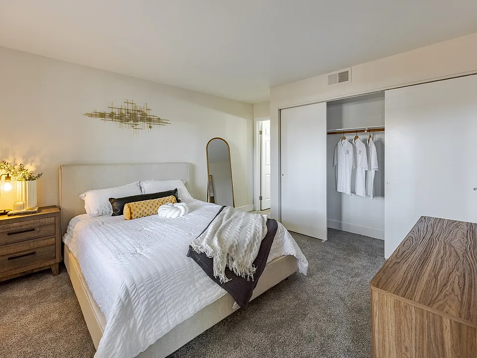 Renovated Bedroom at Sunset Winds Apartments in Henderson, NV 89014