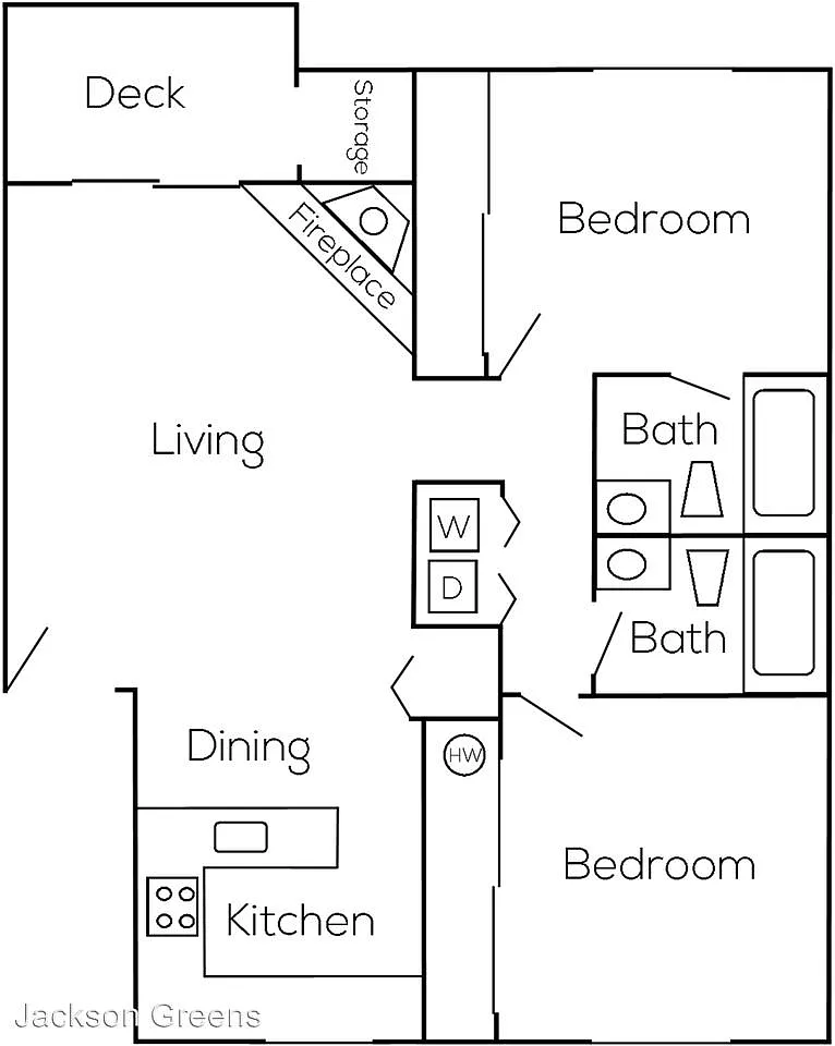 Floor plan 2 Bedroom