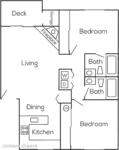 Floor plan 2 Bedroom
