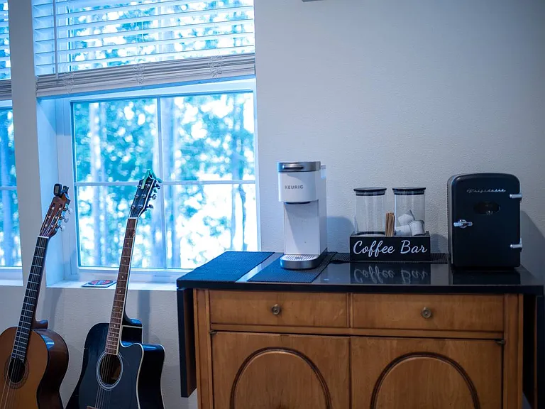 coffee area in alcove