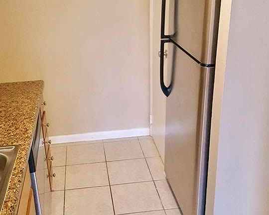 Stainless appliances in select units